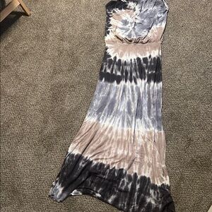 Young Fabulous & Broke Strapless Tie-Dye Dress M